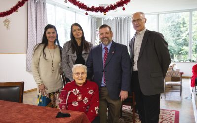 Mission Benedict Volunteer Presented with Helping Hands Award