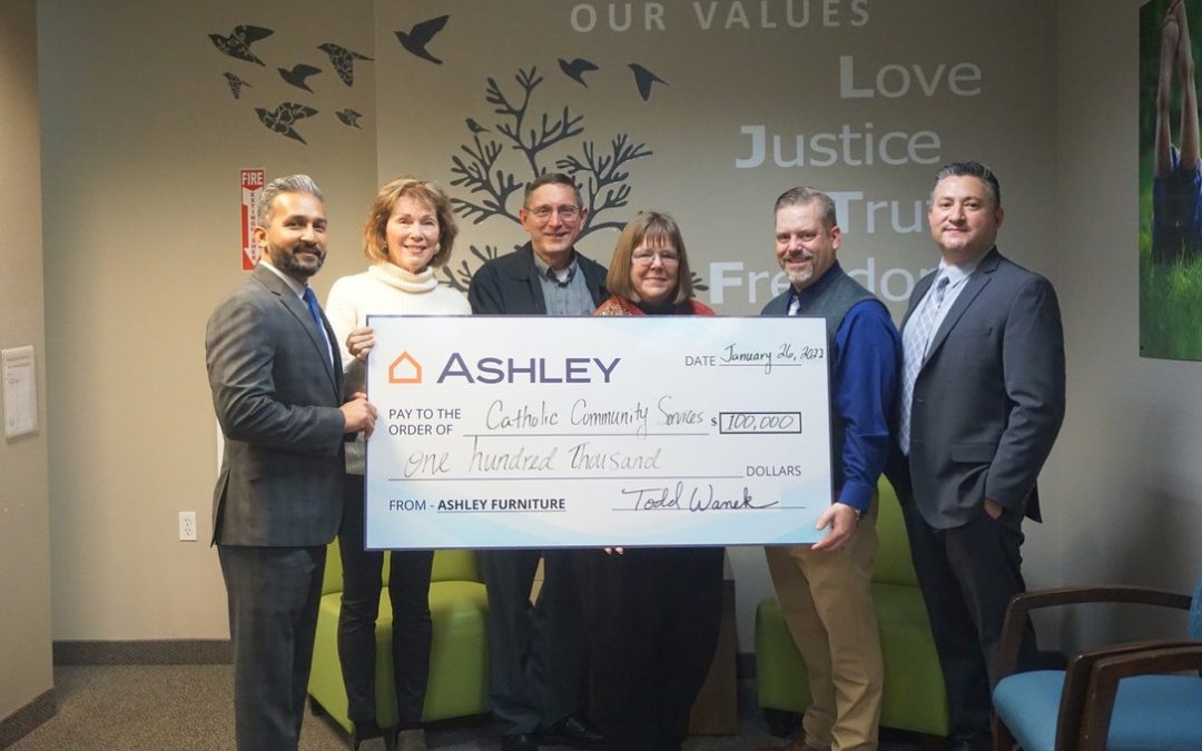 Catholic Community Accepts $100,000 from Ashley Furniture